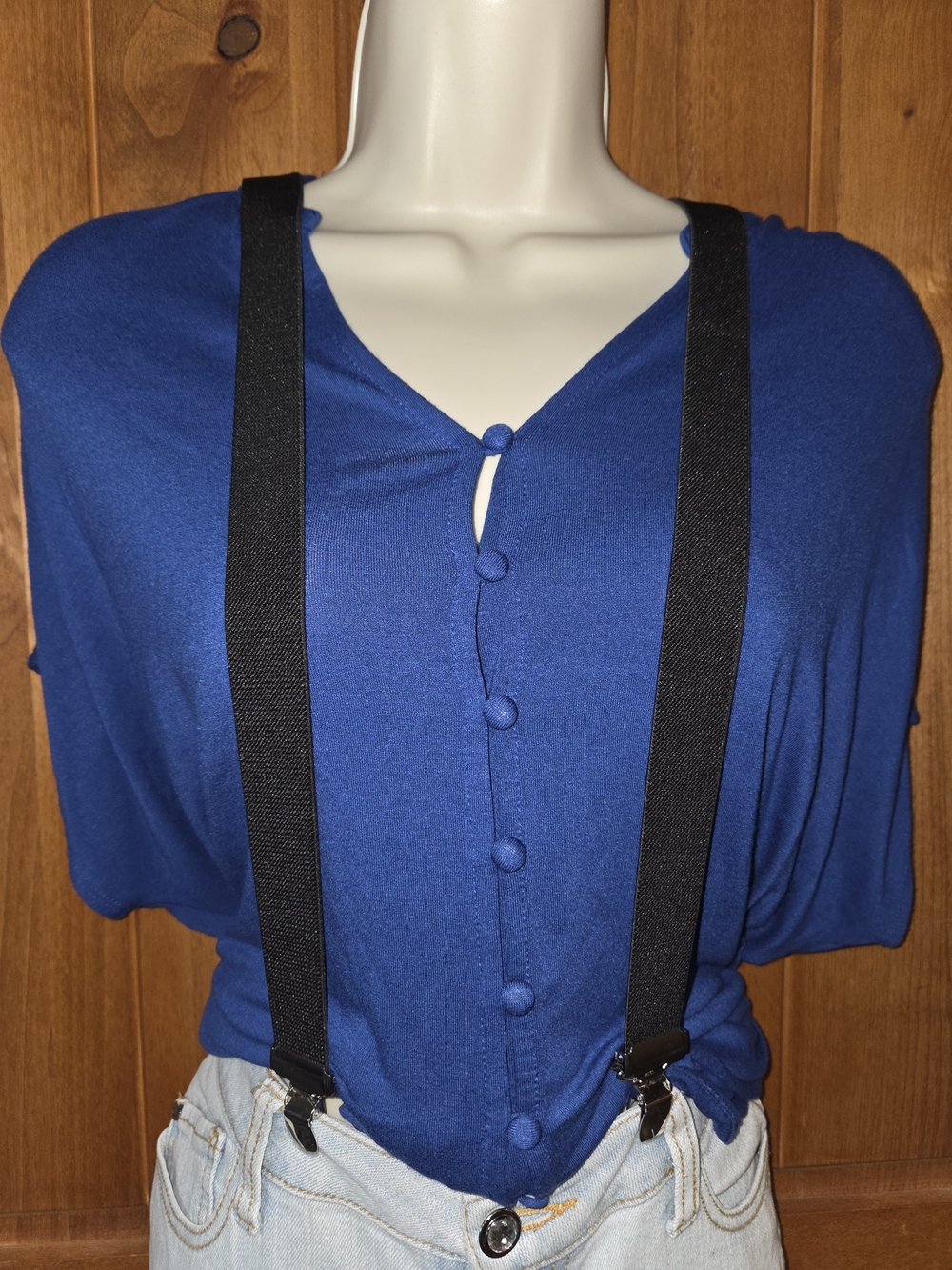 Classic Black Men's Suspenders